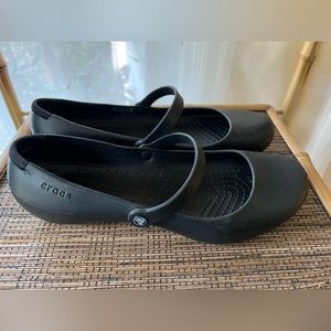NWOT Crocs Alice Mary Janes Black Non Slip Women's Size 11